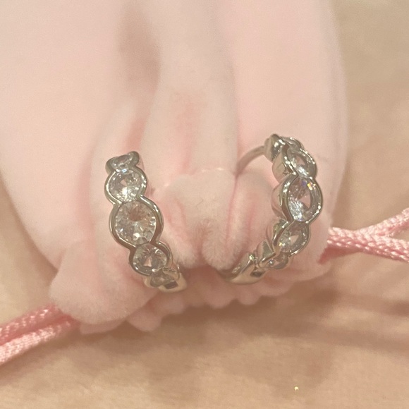 NWT Kenneth Lane CZ hoops - Picture 5 of 6